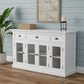 Modern Farmhouse White Buffet Server