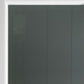 75" White Wood and Glass Double Door Storage Cabinet