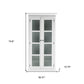 39" White Solid Wood Accent Cabinet With Two Doors