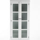 39" White Solid Wood Accent Cabinet With Two Doors