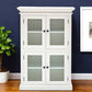 Classic White Two Level Storage Cabinet