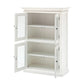 Classic White Two Level Storage Cabinet