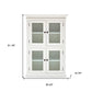 Classic White Two Level Storage Cabinet