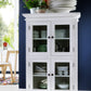 Classic White Two Level Storage Cabinet