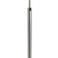 62" Floor Lamp With White Fabric Empire Shade