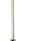 62" Floor Lamp With White Fabric Empire Shade