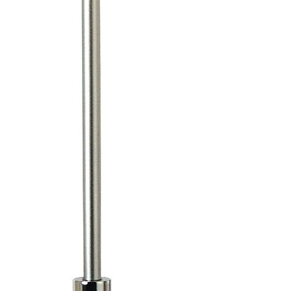 62" Floor Lamp With White Fabric Empire Shade
