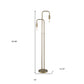 63" Two Light Torchiere Floor Lamp