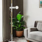 55" Brown And White Reading Floor Lamp