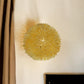 Gold Metal Sunburst Accent Wall Lamp