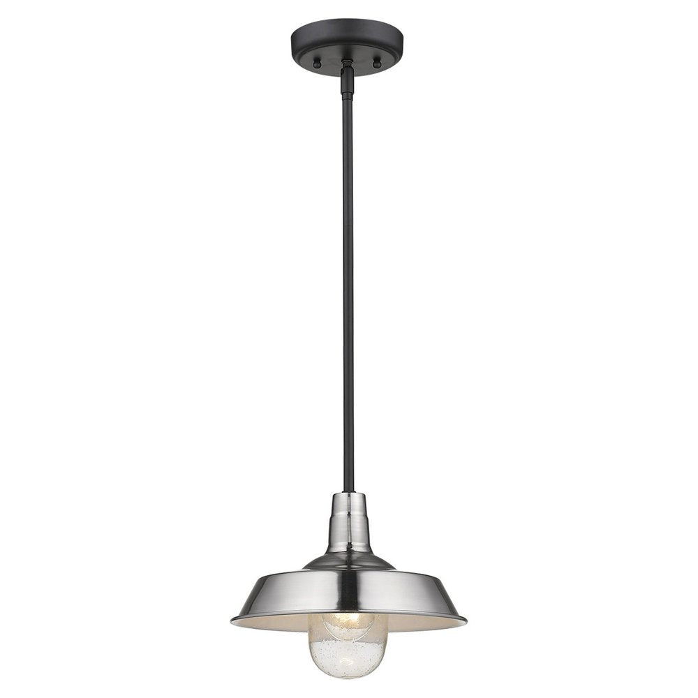 Silver Shallow Plate Adjustable Pendant Light