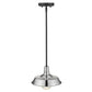 Silver Shallow Plate Adjustable Pendant Light