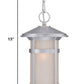 Silver Lantern Metal Dimmable Chandelier With Frosted Shades