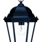 Black Lantern Beveled Metal Dimmable Chandelier With Clear Shades