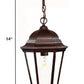 Brown Lantern Beveled Metal Dimmable Chandelier With Clear Shades