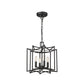 Rhian 4-Light Matte Black Pendant