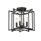 Rhian 4-Light Matte Black Pendant