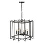 Rhian 8-Light Matte Black Pendant