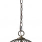 Aria 3-Light Oil-Rubbed Bronze Globe Pendant With Mother Of Pearl Accents