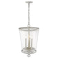 Callie 3-Light Country White Foyer Pendant