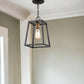 Antique Bronze Metal Tapered Hanging Light