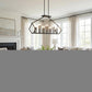 Luca 14-Light Matte Black Island Pendant
