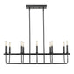 Beckett 10-Light Matte Black Island Pendant