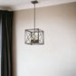 Brooklyn 4-Light Oil-Rubbed Bronze Pendant With Metal Framework Shade