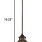Bronze Lantern Metal Dimmable Ceiling Light With Bronze Shades
