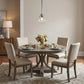 Silver Metal Hanging with Round Clear Glass Shade