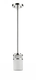Silver Minimalist Cylindrical Hanging Light