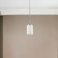 Silver Frosted Glass Hanging Light