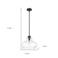 Torrel 1-Light Matte Black Pendant
