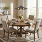 Alcove 4-Light Oil-Rubbed Bronze Pendant With Raw Brass Interior Shade