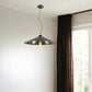 Alcove 4-Light Oil-Rubbed Bronze Pendant With Raw Brass Interior Shade