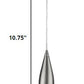 Narrow Silver Hanging Light with Glass Studs