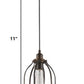 Antique Bronze Wire Pendant Hanging Light