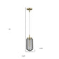 Gold and Black Metal Cage Pendant Hanging Light