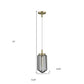 Gold and Black Metal Cage Pendant Hanging Light