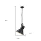 Crew 1-Light Matte Black Pendant