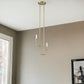 Perret 2-Light Aged Brass Pendant