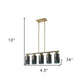 Monet 5-Light Brass Pendant