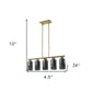 Monet 5-Light Brass Pendant