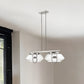 Garner 4-Light Satin Nickel Island Pendant