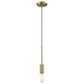 Dull Gold Mini Pendant Hanging Light