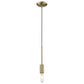 Dull Gold Mini Pendant Hanging Light