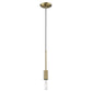 Dull Gold Mini Pendant Hanging Light