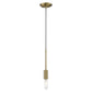 Dull Gold Mini Pendant Hanging Light