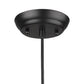 Matte Black Cork Shade Modern One Light Hanging Pendent Lamp