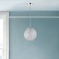 Contemporary Silver Globe Pendant Hanging Light